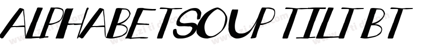 AlphabetSoup Tilt BT字体转换